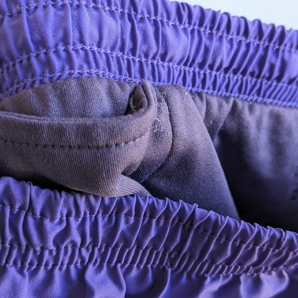 Nike Dri-Fit Purple Lined Running Gym Shorts XL - Picture 4 of 6